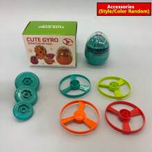 3-in-1 Spaß Gyroskop Flugscheibe Abschussgerät, Dinosaurier Ei Gyro, Kinder Flugspielzeug, UFO Outdoor Sport Propeller Dreh Gyro Spielzeug, Kinder Geschenk, Pädagogisches Wissenschaftsspielzeug Interaktives Spiel - Verschiedenfarbig - Übersicht 12