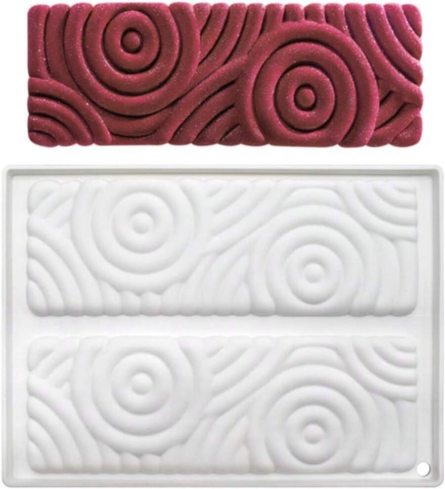 mostsom - Moldes de silicona para hornear pastel de mousse, molde de silicona para chocolate, molde de postre francés para pastelería, chocolate, moldes reutilizables antiadherentes de fácil - Rectángulo E - Ver 1