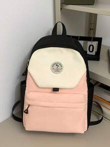 Highly Attractive Versatile Backpack. Front Zipper Pocket For Easy Access To Phone, Keys, Lipstick. Can Hold Laptop, Textbooks, Water Bottle, Umbrella. Perfect For Students/Office Workers/Travelers! - Multicolor - View 4