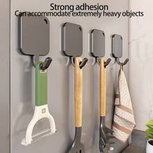 1/2/4pcs Set Of Magnetic Hooks For Fridge And Oven - Wall-Mounted Kitchen Storage Hooks, Strong Adhesion, Easy Installation, Modern Design Suitable For Hanging Towels, Keys, Utensils, Etc - View 4