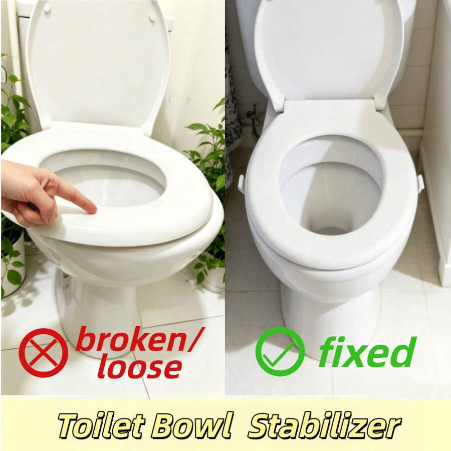 2/4-Piece Set Of Bathroom Installation And Repair Tools, Toilet Seat Ring Fixator, Anti-Loosening And Anti-Shake Fixing Clip, Essential Repair Tools - 2pcs - Toilet Seat Stabilizer - View 1