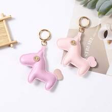 1Pc Cute Horse-Shaped Keychain, Animal Bag Charm, Backpack Ornament, Teacher's Day Thanksgiving Christmas Gift - Multicolor - View 7