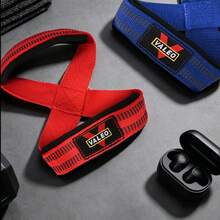 2pcs/Set Figure-8 Deadlift Lifting Straps, Barbell Row Dumbbell Training Anti-Slip Grip Straps, Gym Weightlifting Wrist Straps - Multicolor - View 5