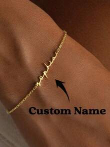 Gelang Topi Wisuda dengan Nama yang Dipersonalisasi, Gelang Wanita, Perhiasan Wisuda Stainless Steel Ukir Kustom, Hadiah Wisuda Minimalis dari Stainless Steel untuknya - MultiWarna - View 2
