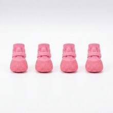 PETSIN Bộ 4 đôi giày chống trượt chống thấm nước cho chó, tất chân mềm cho chó nhỏ, đế nhẹ chống mài mòn dùng trong nhà & ngoài trời - Nhiều màu - Xem 20