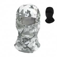 2 piezas Pasamontañas de camuflaje, unisex, pasamontañas cálido, protección solar para el rostro, máscara ligera resistente a los rayos UV, adecuado para motociclismo y esquí - Camuflaje - Ver 15
