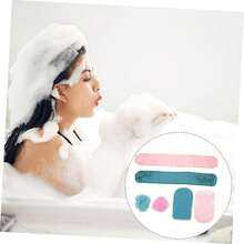 3pcs African Mesh Exfoliating Back Long Net Bath Scrub Towel Set,Double-Sided For Gentle,Rough Exfoliation, Effective Body Scrub, Back Scrubber For Shower Use,Premium Mesh Material, Convenient Strap Towel Design, Loofah Towel - A - View 4