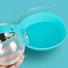 1pc Portable Pet Water Bottle, Hanging Ball-Shaped Refillable Folding Water Dispenser, Outdoor Cat And Dog Water Bowl, Feeding Water Bottle, Outdoor Water Storage Tool - Multicolor - View 6