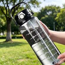 Botol Minum Olahraga Plastik Kapasitas Besar Tahan Lama Portabel untuk Aktivitas Luar Ruangan Grosir 2000ml - MultiWarna - View 2