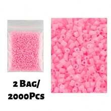 2000+ Stück Candy-Farben Y-Serie 2,6mm Perlen-Nachfüllung, einzeln verpackt, DIY-Anhänger Schlüsselanhänger, Schmuckherstellung Bastelbedarf, Abschlusszeit Schulanfang, Weihnachten, Party-Geburtstagsgeschenke, Mehrfarbige 2,6mm Perlen-Nachfüllset - 2,6 mm Puzzleperlen - Übersicht 14