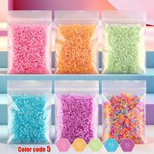 2000+ Stück Candy-Farben Y-Serie 2,6mm Perlen-Nachfüllung, einzeln verpackt, DIY-Anhänger Schlüsselanhänger, Schmuckherstellung Bastelbedarf, Abschlusszeit Schulanfang, Weihnachten, Party-Geburtstagsgeschenke, Mehrfarbige 2,6mm Perlen-Nachfüllset - 2,6 mm Puzzleperlen - Übersicht 3