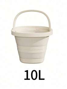1pc Foldable Bucket, Thickened TPR+PP Material, Enhanced Non-Slip Handle, Leak-Proof & Deformation-Resistant, Space-Saving Portable Storage Container, Suitable For Home Cleaning, Car Wash, Gardening, Camping, Hiking, Outdoor Travel - Multicolor - View 12