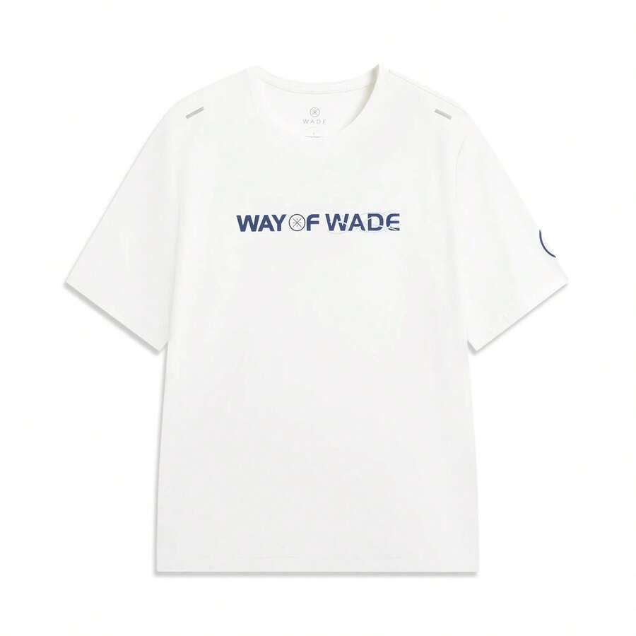 Li-Ning Way Of Wade Quick-Dry Reflective T-Shirt ATSW089, Men's Ice-Cool Breathable Basketball & Outdoor Top - White - View 1