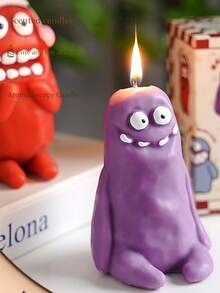 Lilin Aromaterapi Bergaya, Lilin Aromaterapi Berbentuk Monster Buatan Tangan yang Kreatif dan Lucu, Ekspresi yang Kaya, Imut dan Menarik, Desain Unik, Cocok Sebagai Hadiah Ulang Tahun Kecil untuk Pasangan atau Teman, Cenderamata Pernikahan, Dilengkapi dengan Kotak Hadiah yang Lucu, Menarik, dan Indah - Multi Aroma - View 7