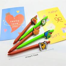 30pcs Creative Camping Leisure Ballpoint Pens, Random Patterns, Smooth Writing, Comfortable Grip, Holiday Party Gifts, Casual Beach, Student Teacher Office Staff Essential, Back To School Season, Perfect Treasure Gift For Friends - Sets - View 2