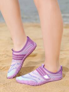 New Multifunctional Children's Casual Shoes Suitable For Indoor And Outdoor Use, Beach Water Shoes For Boys And Girls, Multiple Colors Available, Rubber Sole, Breathable Quick-Drying Upper - Purple - View 8
