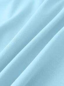 o redondo, lavable a máquina, suave con la piel, suave y transpirable.Apta para primavera, verano y otoño.Prenda superior diaria divertida e casual para mujer, tallas S-XXL.Conjuntos ideales - Cielo azul - Ver 2