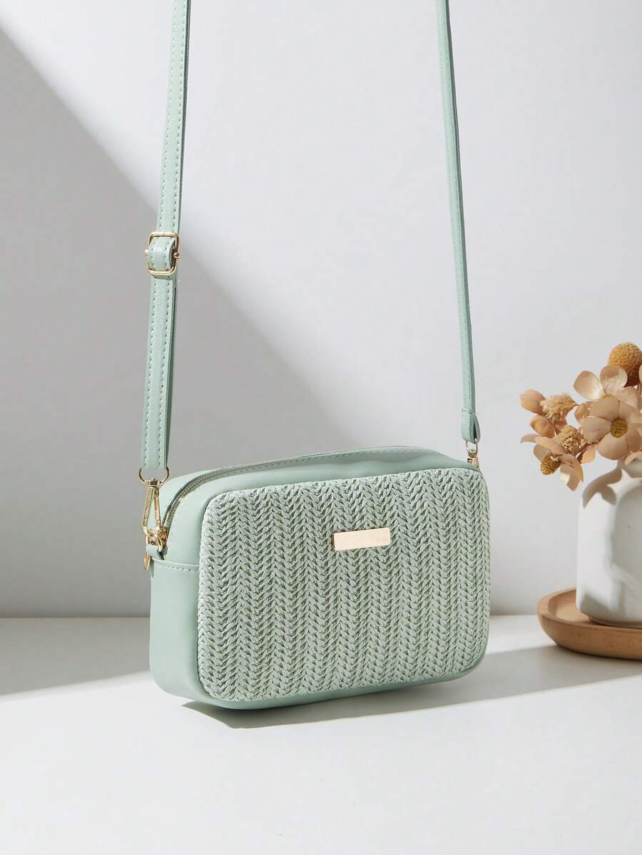 New Quilted Diamond Pattern Shoulder Crossbody Mini Bag For Women - Green - View 1