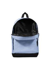 Mochila juvenil. tamaño. 28x43x15 con bolsa interna para laptop. diseño único, de moda, ligera y versátil, perfecta para estudiantes, ideal para uso diario, salidas, viajes, escuela - Celeste - Ver 2