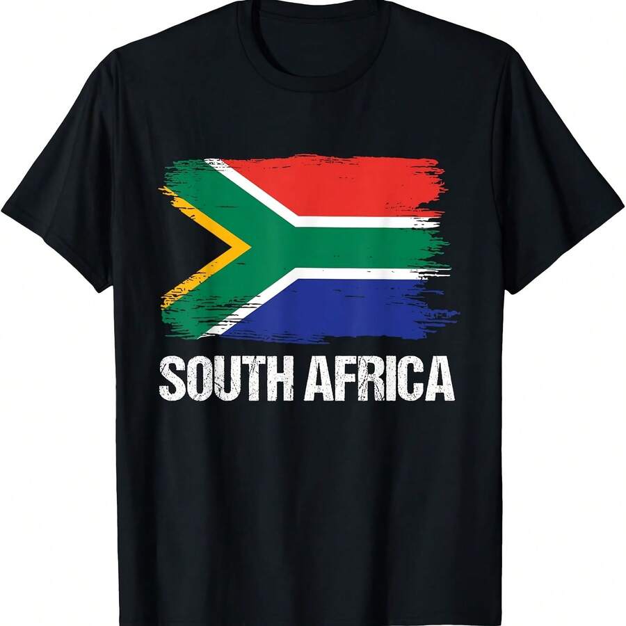 South Africa Flag Pride Patriotic Born South African Gift T-Shirt - 款式 - 查看 1