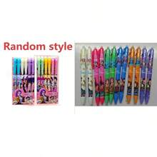 12pcs K-Pop Fan Erasable Gel Pens, Anime Character Print Erasable Gel Pens, 0.5mm Fine Tip Erasable Gel Pens, Suitable For Daily Writing And Learning (Random Style) - Multicolor - View 9