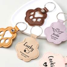 Personalized Pet Memorial Keychain, Customized With Photo And Pet Fur Storage Function, Memorial Gift For Beloved Pets (Cats & Dogs), Pet Fur Keepsake Keychain, Pet Memorial Gift, Memorial Accessory Specially Designed For Pet Lovers - H-pet Hair Keychain - View 4