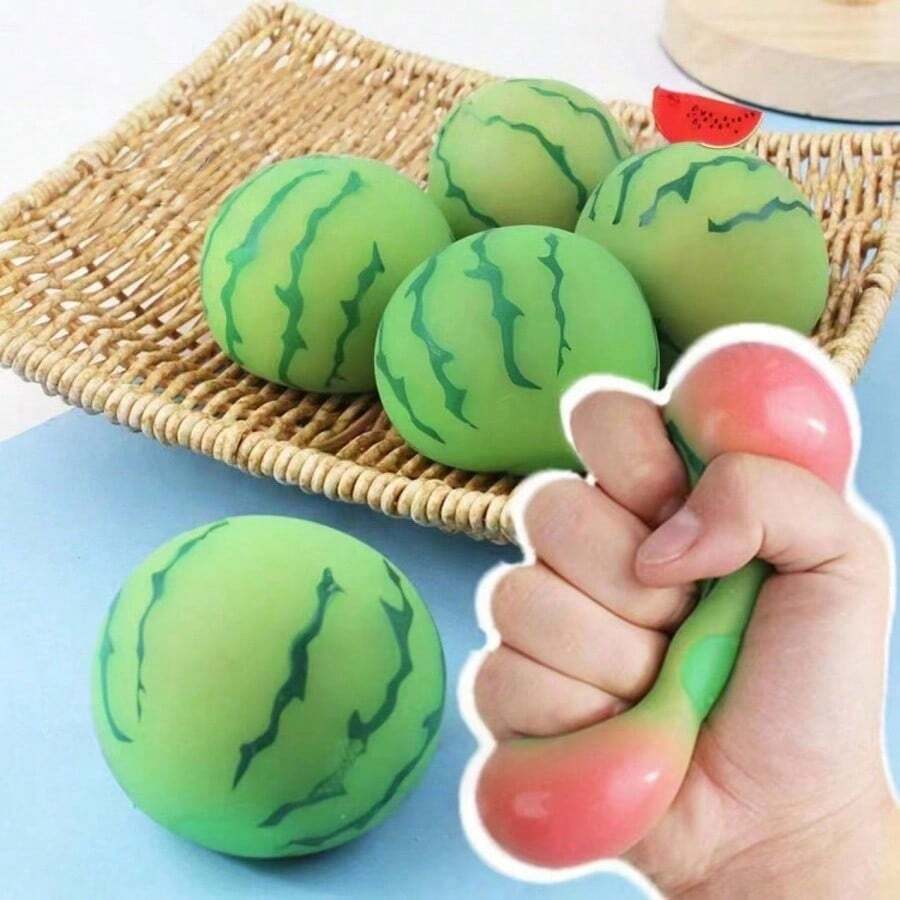 pieza Juguete de estréen forma de sandíde verano, juguete antiestré, juguete de apretóde rebote lento - Multicolor - Ver 1