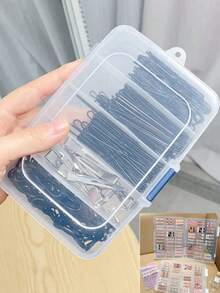 1 hộp đựng tăm bông và cọ môi nhiều ngăn, hộp đựng dụng cụ trang điểm dung tích lớn. - Trong sáng - Xem 8