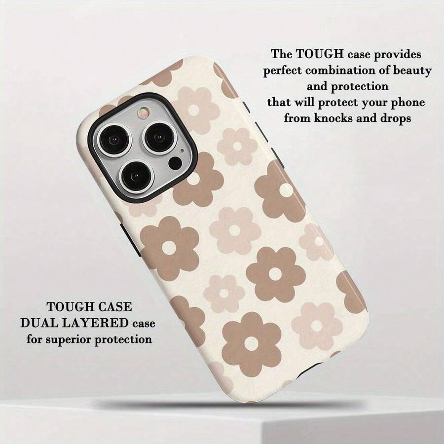 [Ships From Germany/France/Spain/Italy]Phone Case - Stylish And Cool 2-In-1 Screen Protector Phone Case With Floral Pattern. Durable Double-Layer Design, Drop-Proof, Making It The Perfect Birthday/New Year Gift For Friends And Family. Compatible With Apple 11-17 Pro/Max/Plus/Air And Galaxy S21-S26 Ultra. Drop-Proof, Wear-Resistant, And Anti-Yellowing, Making It An Ideal Gift. - 1 Image - View 1