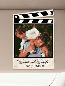 Custom Photo Car Sun Visor Clip ("Dad, Please Drive Safely") – Father's Day Gift For Dad Or Husband – Acrylic Car Accessory - Multicolor 09 - View 7