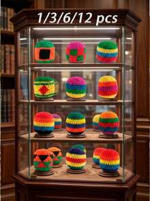 Juego de 12 piezas de bolsas de frijoles tejidas a mano (surtido aleatorio) – Juego de tela suave (múltiples colores disponibles) – Adecuado para entrenamiento, práctica y ocio; perfecto para fiestas, vacaciones y desarrollo de habilidades (amigable para principiantes) - Multicolor - Ver 15