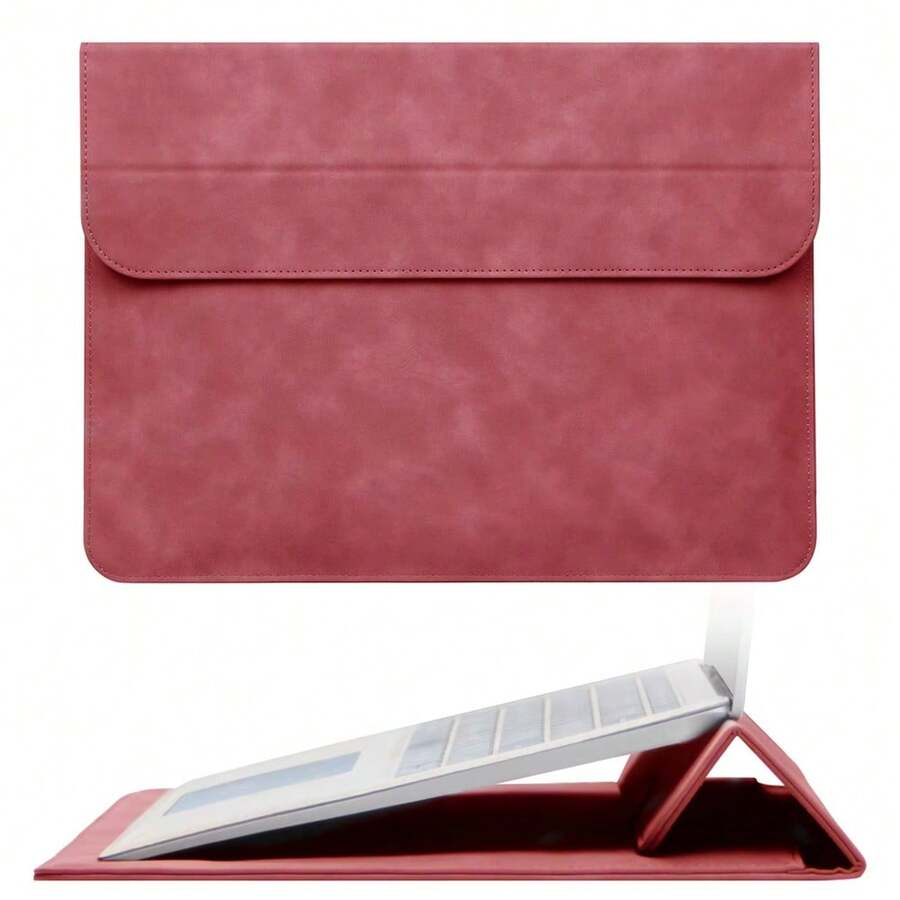 Tas Pelindung Laptop 14-16 inci Tahan Air Anti Gesekan Kompatibel dengan Apple Air Pro HP 13 14 15 16 inci Laptop Tablet PC - Merah - View 1