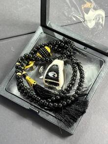 3pcs Prayer Bead Counter Set, Beaded Rhinestone Counter Set, Storage, Display, Counting 3-In-1 Function, Excellent Gift Choice - Multicolor - View 6