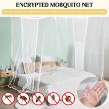 - Mosquitero de 2 aperturas para cama matrimonial, matrimonial, tamao, tamao King, mosquiteros grandes para, toldo de red para camping, viajes al aire ltima intervensin - Blanco + 24.5An x 31Al cm (1 Paneles) - Ver 5