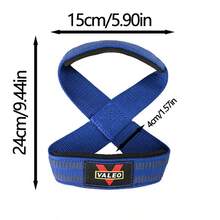 2pcs/Set Figure-8 Deadlift Lifting Straps, Barbell Row Dumbbell Training Anti-Slip Grip Straps, Gym Weightlifting Wrist Straps - Multicolor - View 6