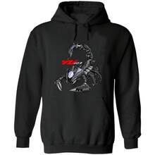 [European Cross-Border Size] Sweatshirt Inspired By The Scorpion Of The Japanese YZF R1 Motorcycle - Black - View 7