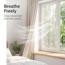 Mosquito Net Window Screen, Invisible White Self-Adhesive Insect Screen, Pre-Cut Fixed Size No-Drill Window Screen, Dust-Proof Breathable Insect Screen, Suitable For Home Bedroom, Kitchen, Rental Apartment And RV Camping Vehicle Windows - A - View 9