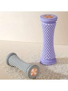 1 Set Easy-Rolling Foot Fascia Massage Roller + Finger Massager - PVC Material Foot Massager For Muscle Relaxation, Yoga And Arch Support, Ideal For Home Workout And Gift For Father. Foot Massager, Massager, Massage, Cheese - A - View 11