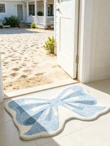 1pc Pink Bow Pattern Doormat, Decorative Carpet, Bedroom Decor, Small Rug, Carpet, Home Decor, Living Room Carpet, Small Living Room Rug, Bedroom Rug, Living Room Home Decor, Outdoor Rug, Washable Carpet - Multicolor 5 - View 3