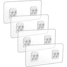 Corner Shower Caddy Replacement Adhesive, Shower Caddy Adhesive Strip, Strong Adhesive Hook For Bathroom Storage (Used For Hanging Wire Corner Rack) - View 1