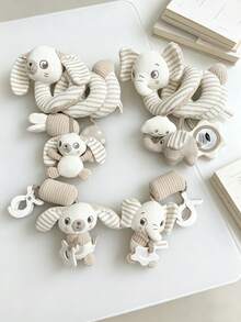 2 Packs Toy Set For Boys And Girls, Including Rattles, Wind Chimes, Teething Toys, And Bb Squeaker, A Multi-Functional Soothing Toy For Infants, Suitable As A Gift For Newborns - Multicolor - View 2