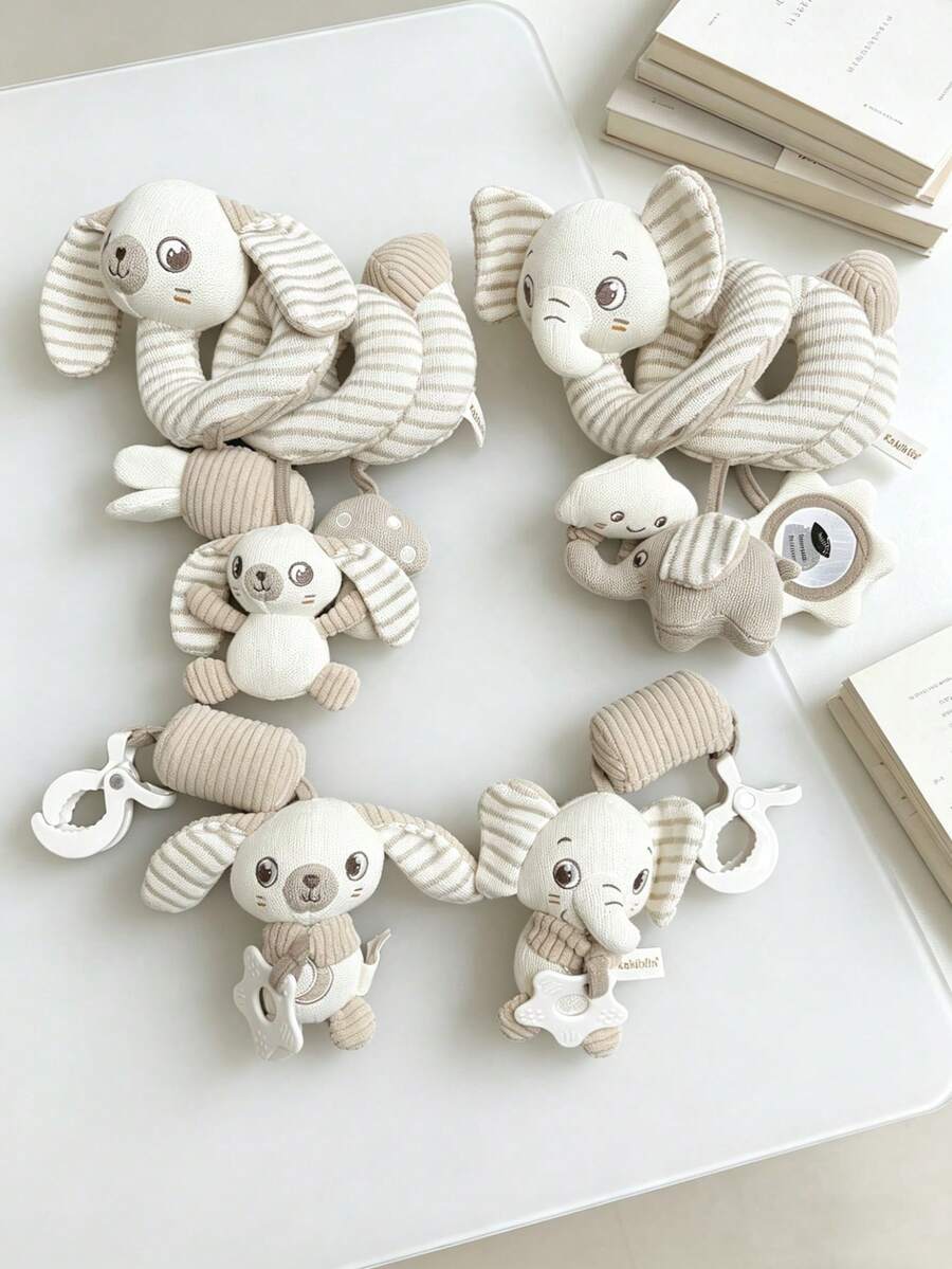 2 Packs Toy Set For Boys And Girls, Including Rattles, Wind Chimes, Teething Toys, And Bb Squeaker, A Multi-Functional Soothing Toy For Infants, Suitable As A Gift For Newborns