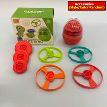 3-in-1 Spaß Gyroskop Flugscheibe Abschussgerät, Dinosaurier Ei Gyro, Kinder Flugspielzeug, UFO Outdoor Sport Propeller Dreh Gyro Spielzeug, Kinder Geschenk, Pädagogisches Wissenschaftsspielzeug Interaktives Spiel - Verschiedenfarbig - Übersicht 13