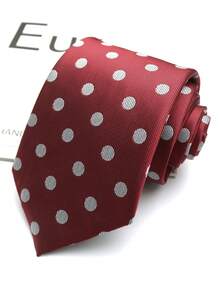 1pc Polka Dot Hand-Tied Unisex Tie, Suitable For Business Casual, Streetwear, Daily Wear, Personalized Party, Gift - Multicolor - View 13