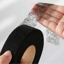 1pc DIY Clothing Iron-On Double-Sided Adhesive Lining Hot Melt Glue Mesh Film Lightweight Washable Hot Melt Non-Woven Interlining Fabric - A - View 6