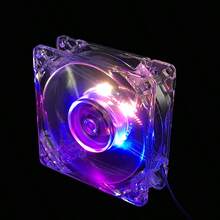 桌上型電腦機殼散熱風扇 RGB 變色燈 大尺寸 4-Pin 介面 串聯透明風扇 機殼散熱裝飾 散熱風扇 - 查看 3