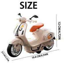 1 Pc Children's Retro Motorcycle Inertia Driving Light Simulation Sound Effect Little Sheep Model Baby Toy Display Piece - Multicolor - View 7