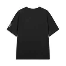 Li-Ning Way Of Wade 快乾反光 T-Shirt ATSW089，男款冰感透氣籃球與戶外上衣 - 黑色 - 查看 4