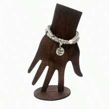Kotak Penyimpanan Perhiasan Berbentuk Telapak Tangan yang Modis - Sempurna untuk Memajang Anting, Kalung, Cincin, dan Gelang - Pilihan Hadiah Ideal Kerajinan Kayu - MultiWarna - View 3