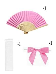 1/3/10/15/30 peças Leques de papel dobráveis minimalistas essenciais para o verão, estilos branco e colorido, leques portáteis de mão, adequados para casamento, festa, cerimónia de batismo, presentes para a noiva, decoração DIY e adereços de fotografia - Multicolorido - Ver 16